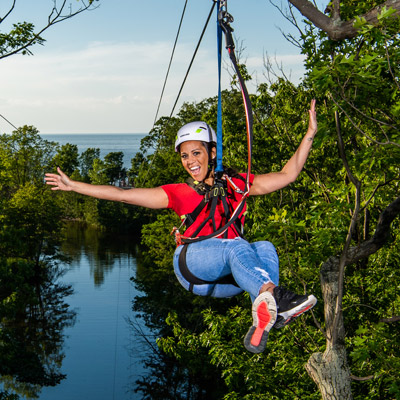Zipline at Lake Erie Canopy Tours